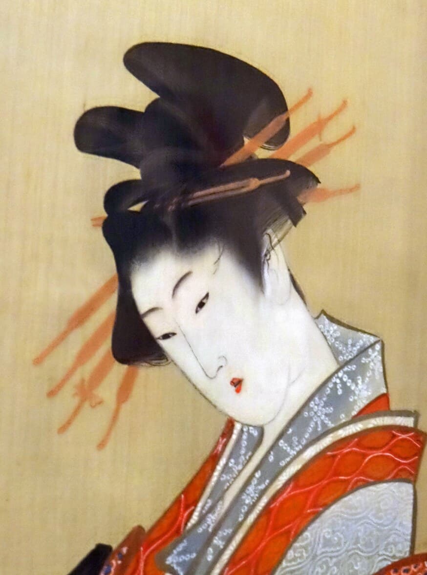 Courtesan by Hokusai